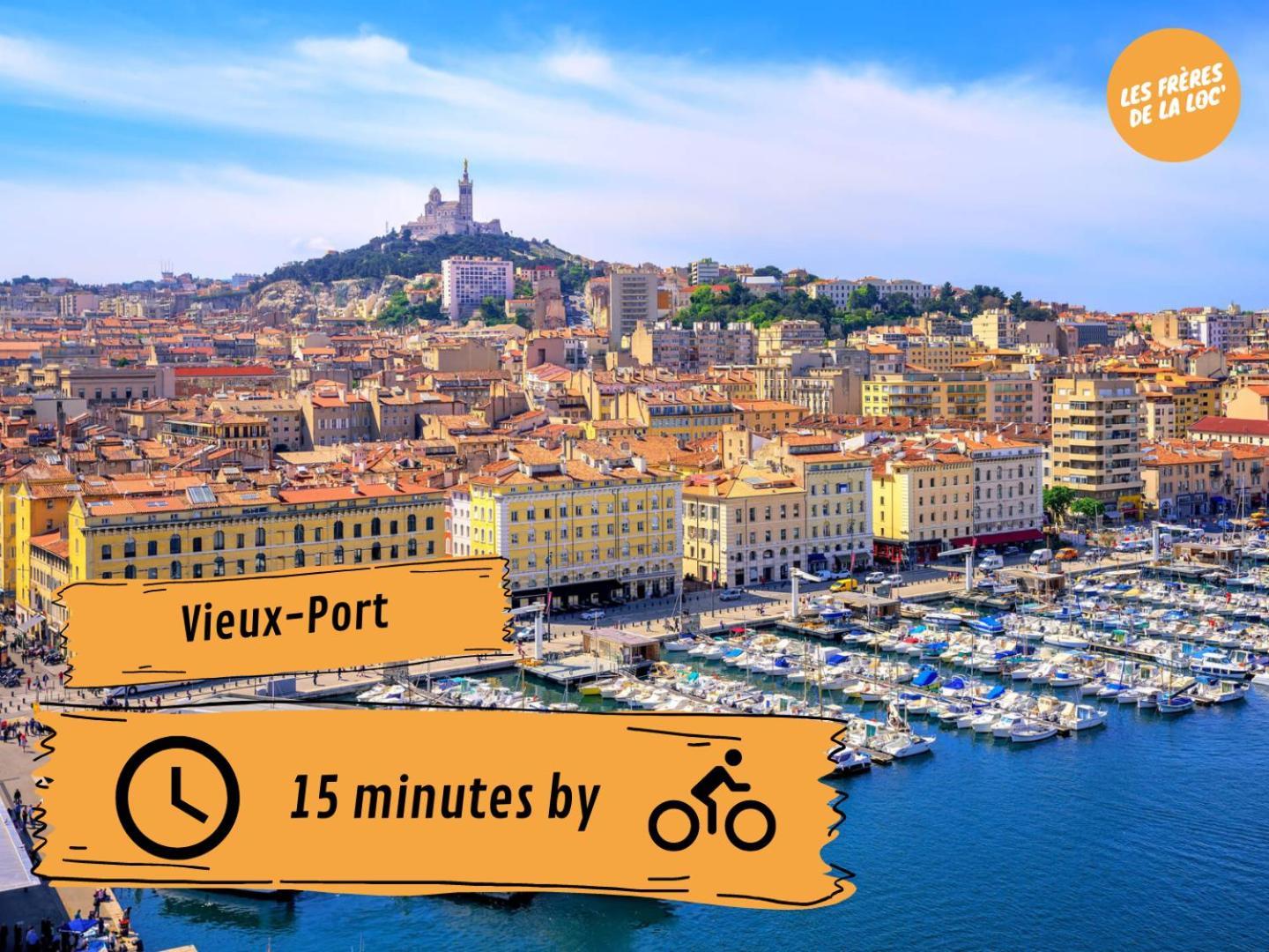 Avec Vue Sur Le Vieux-port - Central - Les Freres De La Loc' Appartement Marseille
